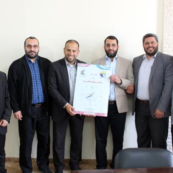 زيارة إدارة مرئية الأقصى لمكتب إعلام الأسرى