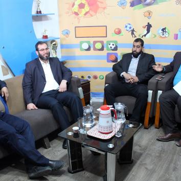 زيارة إدارة المكتب لقناة الأقصى، ومرئية الأقصى، ووكالة الأناضول للأنباء