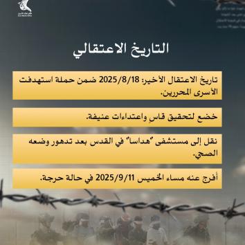 الأسير المحرر محمود الورديان.. حرية على حافة الموت بعد غيبوبة وتعذيب قاسٍ