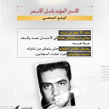 الأسير المؤبد باسل الأسمر.. قمع وتجويع بلا نهاية