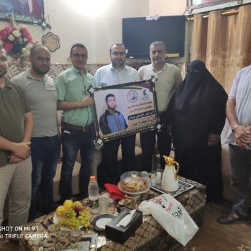 زيارة عائلة الأسير خالد السيلاوي من قطاع غزة