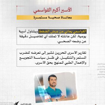 الأسير أكرم القواسمي.. ثلاثة عقود من الأسر