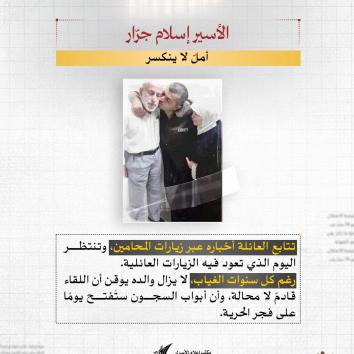 إسلام جرّار.. ثلاثة وعشرون عامًا من الأسر ووالدٌ يزرع الصبر على عتبة اللقاء