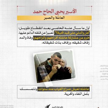 الأسير يحيى الحاج حمد.. المؤبد المكرر وصمود المعرفة خلف القضبان