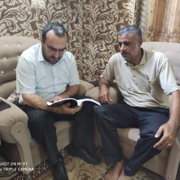 زيارة عائلة الأسير خالد السيلاوي من قطاع غزة