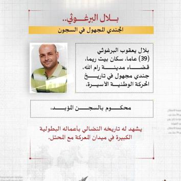 بلال البرغوثي.. أسيرٌ من حديد تشهد له الأرض والزنازين