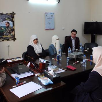 زيارة الحركة النسائية لإعلام الأسرى تكريما لنجاح موجة مليون سنة أسر