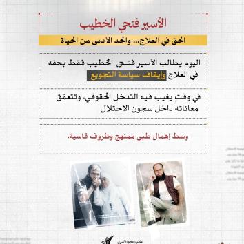 فتحي الخطيب.. أسيرٌ ينهشه المرض والتجويع ولا تنكسر إرادته