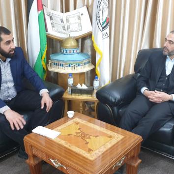 زيارة مكتب إعلام الأسرى لوزارة الأوقاف بمدينة غزة للتعاون في تنفيذ فعاليات يوم الأسير 2020