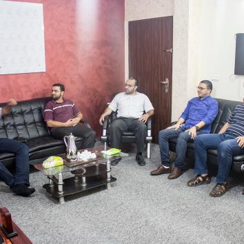 زيارة مؤسسة واعد للأسرى والمحررين إلى مكتب إعلام الأسرى