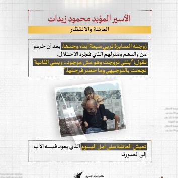 الأسير المؤبد محمود زيدات.. صبر الزوجة وثبات العمر الطويل